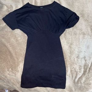 Black t-shirt sweater dress